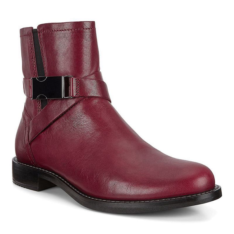 Women Boots Ecco Sartorelle 25 - Ankle Boots Red - India MTEZGI761